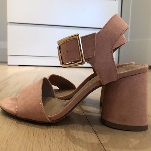 Pink ASOS heeled sandals, Wide fit - US 5 - Picture 3 of 4